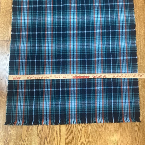 Unisex flannel long scarf collegiate gorpcore LL Bean granola cozy vintage plaid - Picture 8 of 8
